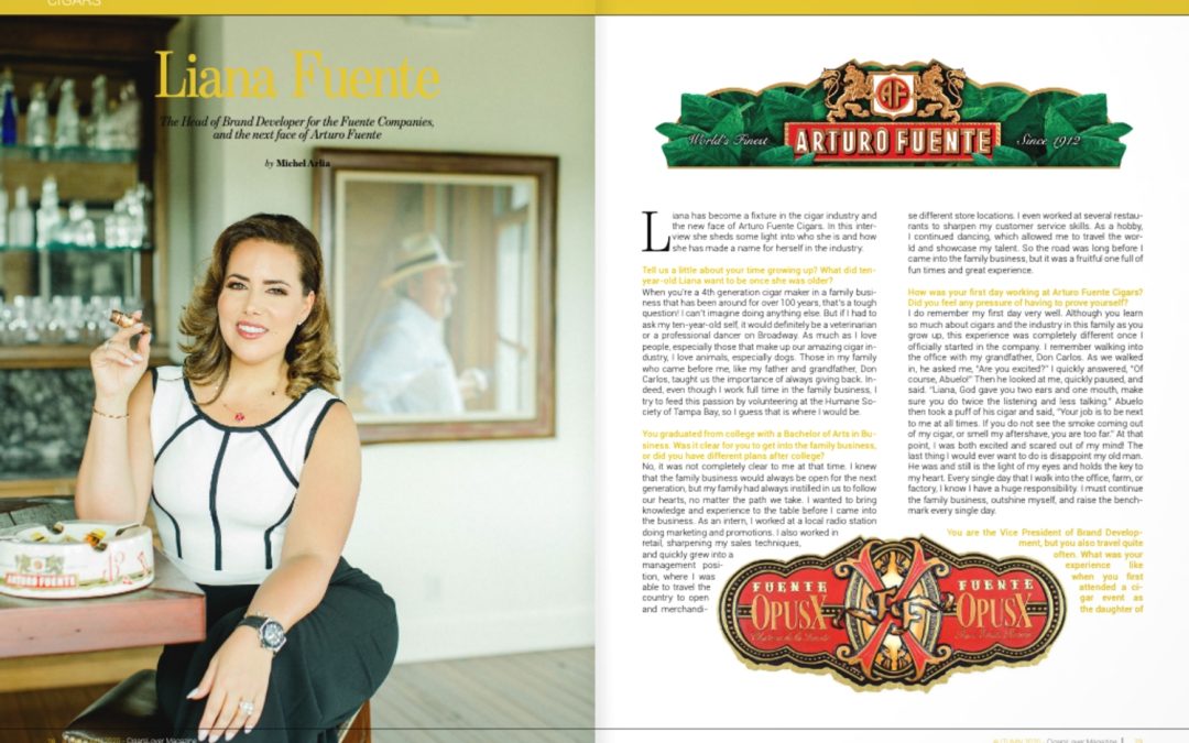 CigarsLover Autumn Issue featuring Liana Fuente